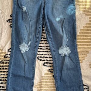 Fashion Nova Classic Blue Distressed Women's Jeans